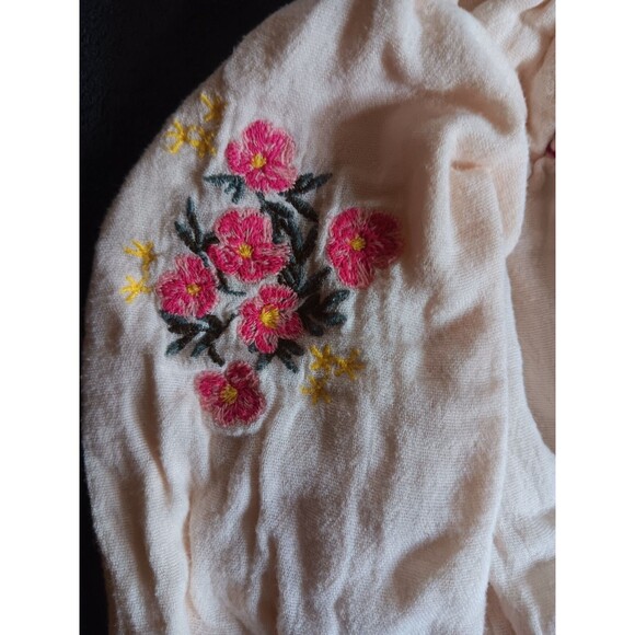 shirt and pants 6 to 12 month Old Navy long sleeve with Flowers Bib girl baby - Picture 4 of 7